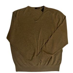 Murano Sweater V Neck Merino Wool NWT  Tan XL